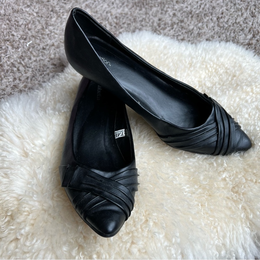 Xhileration black dress shoes close toed size 9